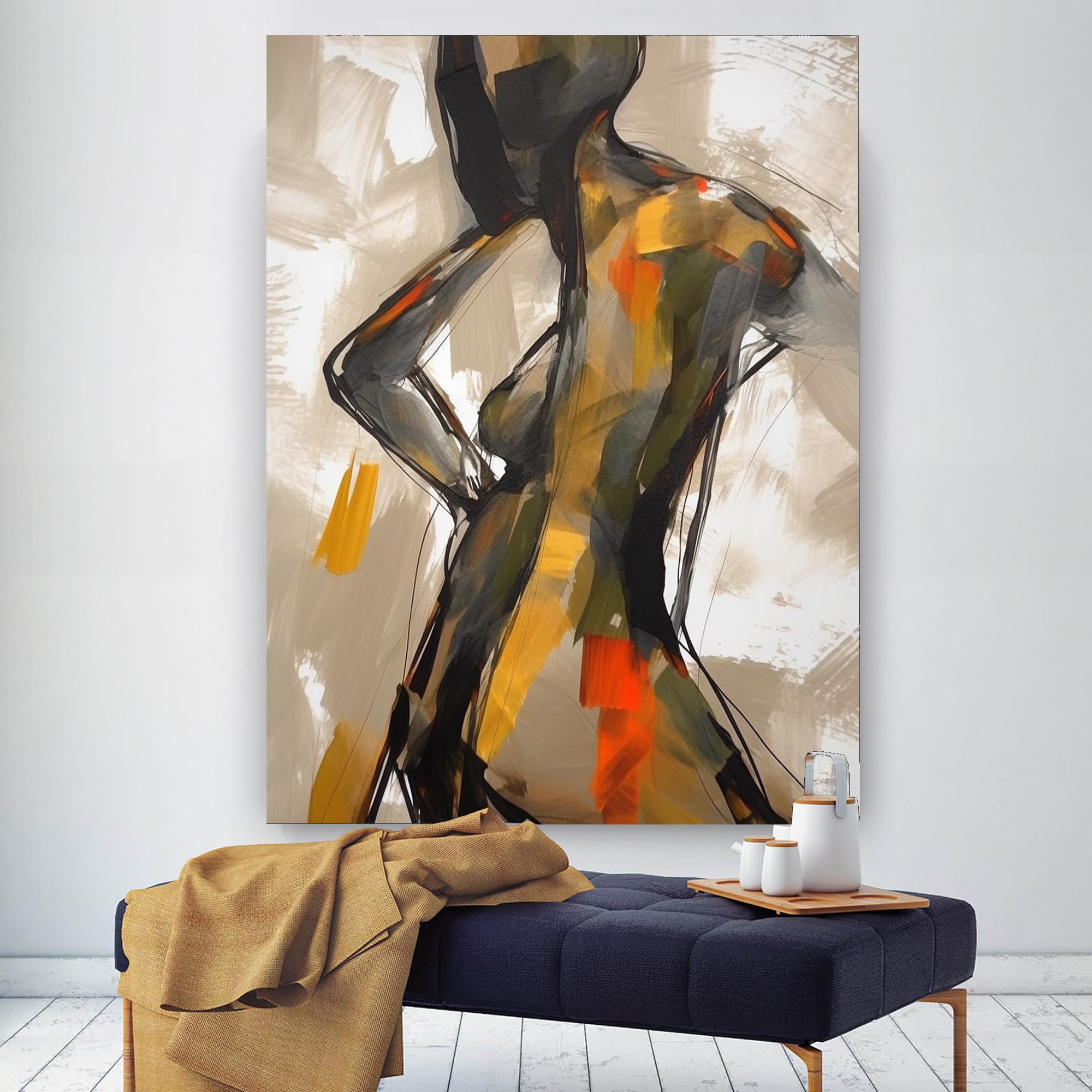 Amazon.com: Yahedoba Abstract character portrait canvas oil